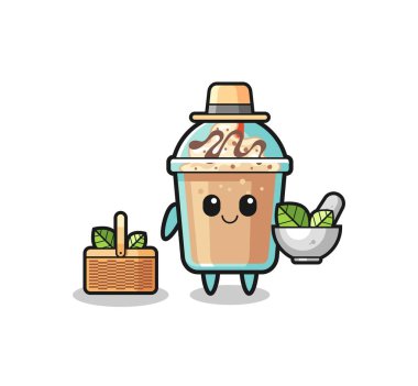 milkshake herbalist cute cartoon , cute design