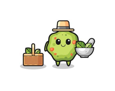 puke herbalist cute cartoon , cute design