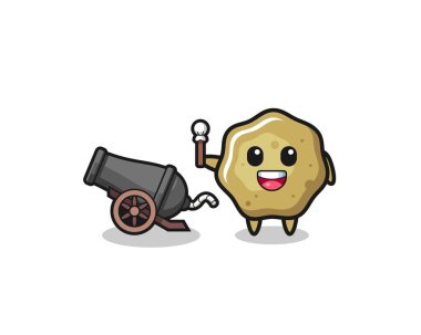 cute loose stools shoot using cannon , cute design