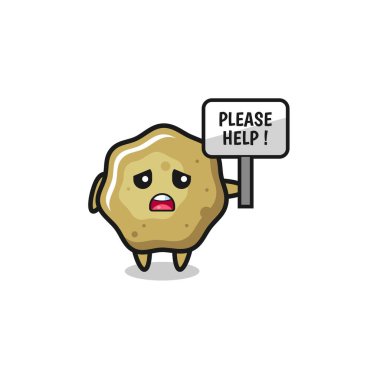 cute loose stools hold the please help banner , cute design