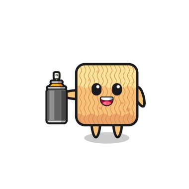 Grafiti bombacısı olarak şirin, çiğ erişte, şirin bir tasarım.