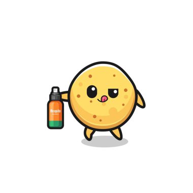 cute potato chip holding mosquito repellent , cute design