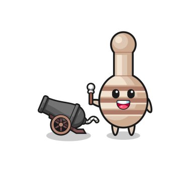 cute honey dipper shoot using cannon , cute design