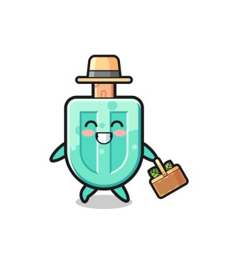 popsicles herbalist character searching a herbal , cute design