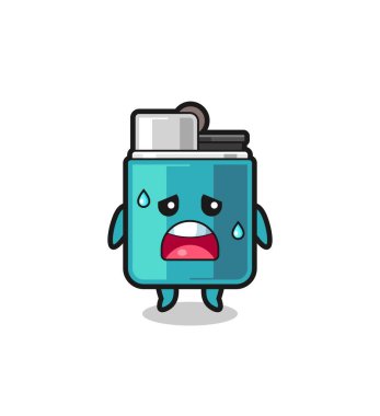 the fatigue cartoon of lighter , cute design