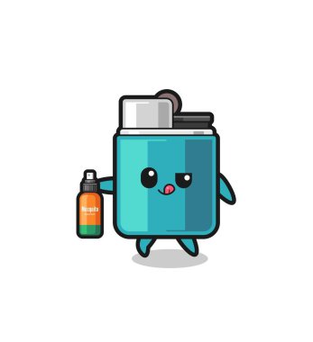 cute lighter holding mosquito repellent , cute design