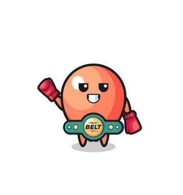 balloon boxer mascot character , cute design
