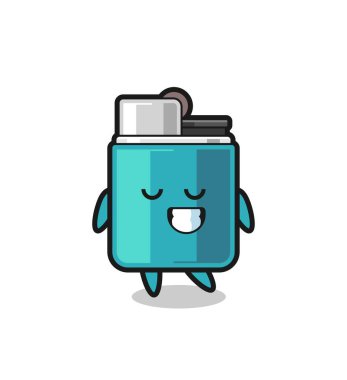 Utangaç bir ifadeyle daha hafif çizgi film çizimi, şirin bir tasarım