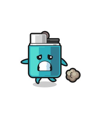 Korkuyla çalışan çakmağın çizimi, şirin tasarım