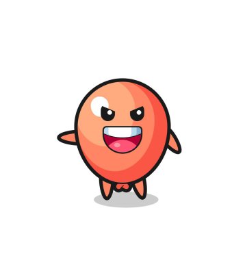 balon karikatürü çok heyecanlı, şirin tasarım