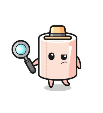 Doku örneği dedektifi bir davayı inceliyor, şirin bir tasarım.