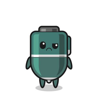 Tükenmez kalemin maskotu, kuşkucu yüzü, şirin tasarımı