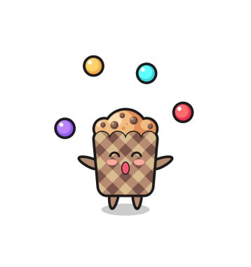 Kek sirki çizgi filmi, top hokkabazlığı, şirin tasarım.