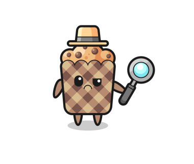 Şirin Muffin 'in maskotu, şirin bir tasarım.