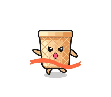 Şirin waffle külahı çizimi bitiş noktasına ulaşıyor, şirin tasarım.