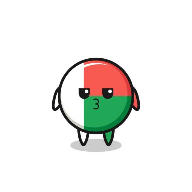 Şirin madagaskar bayrak karakterlerinin sıkılmış ifadesi, şirin tasarım