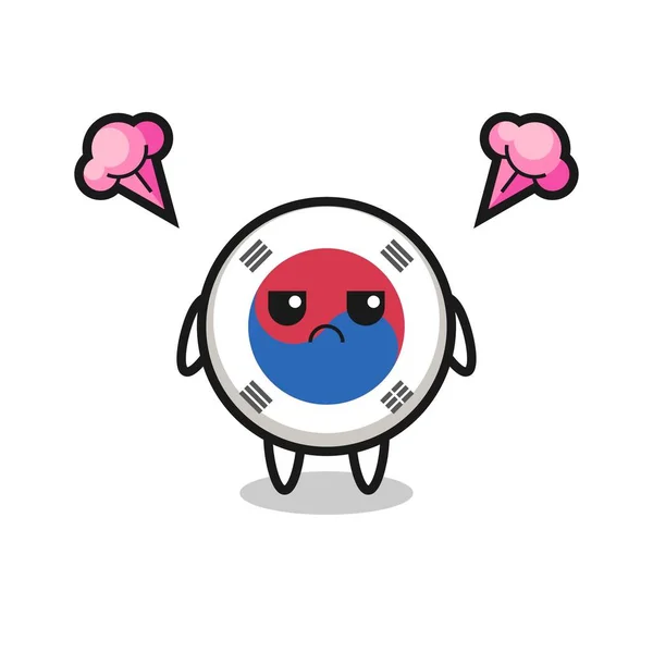 Illustration South Korea Flag Cartoon Doing Fart Cute Design Stock Vector  by ©heriyusuf.rap@gmail.com 546136956