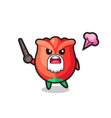 Şirin gül büyükbaba sinirleniyor, şirin tasarım.