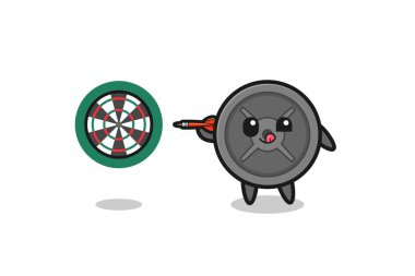 Şirin halter levhası dart oynuyor, şirin tasarım.