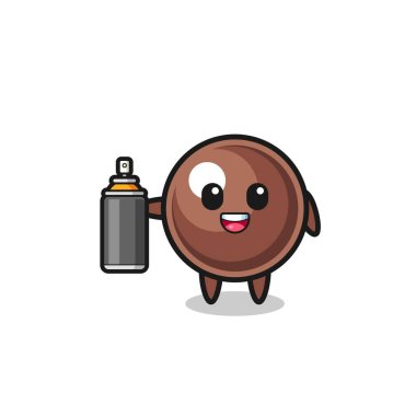 Grafiti bombacısı olarak şirin tapyoka incisi, şirin tasarım.