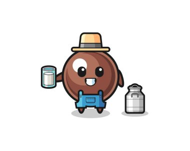 tapyoka inci karikatürü mandıra çiftçisi, şirin tasarım