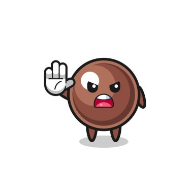 tapioca inci karakteri dur hareketi yapıyor, şirin tasarım