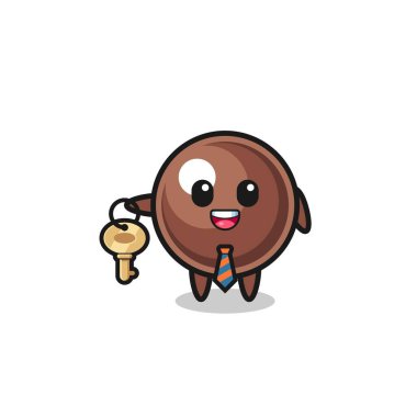 Emlakçı maskotu olarak şirin tapyoka incisi, şirin tasarım.