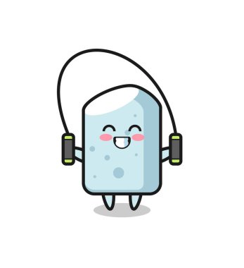 tebeşir karakteri çizgi film atlama halatı, şirin tasarım