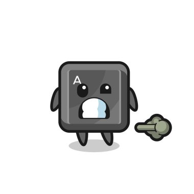 Klavye düğmesi çizimi osuruk yapıyor, şirin tasarım