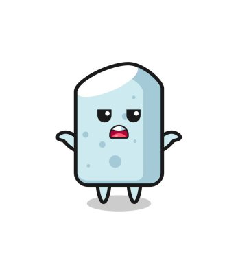 Tebeşir maskotu karakteri, bilmiyorum, şirin tasarım diyor.