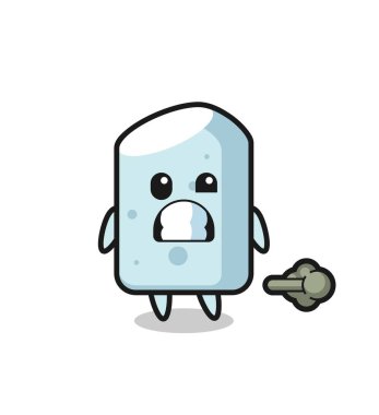 Tebeşir çizgi filminin osuruğu, şirin tasarımı.