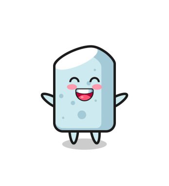 Mutlu bebek tebeşiri çizgi film karakteri, şirin tasarım