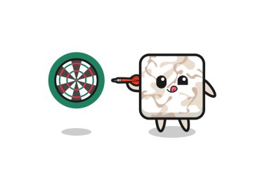 Şirin seramik seramik seramik dart oynuyor, şirin tasarım.