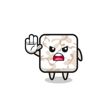 seramik seramik karakter dur hareketi yapıyor, şirin tasarım