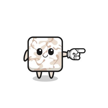 seramik seramik seramik maskot sağ işaret, şirin tasarım