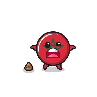 Fas bayrağı. Dünya kakayla tanışınca şaşırdı. Şirin tasarım.