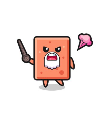 Şirin tuğla büyükbaba sinirleniyor, şirin tasarım.