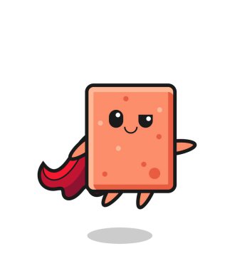 Şirin tuğla süper kahraman uçuyor, şirin tasarım.