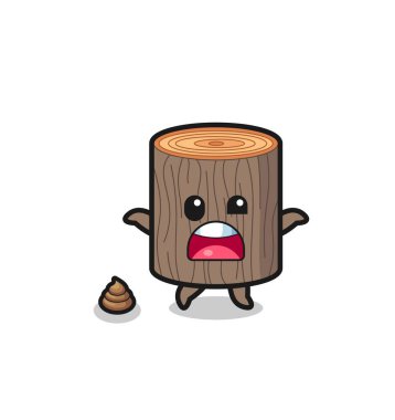 Ağaç kütüğü. Dünya kakayla tanışınca şaşırdı. Şirin tasarım.