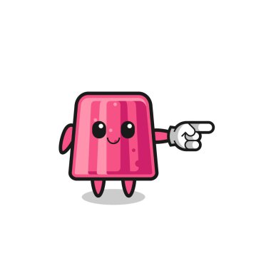 Jöle maskotu, güzel bir jest, şirin bir tasarım.