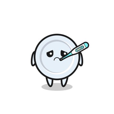 Plaka maskotu karakteri, ateşi var, şirin bir tasarım.