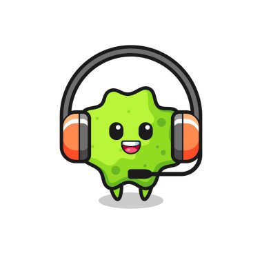 Müşteri hizmetleri olarak Splat 'in çizgi film maskotu, şirin tasarım