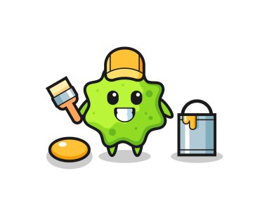 Bir ressam olarak splat çizimi, şirin tasarım