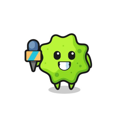 Haber spikeri olarak Splat 'in karakter maskotu, şirin tasarım.