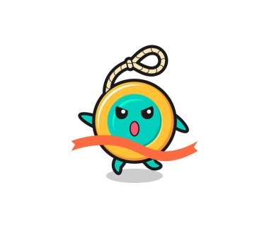 Şirin yoyo illüstrasyonu sona yaklaşıyor, şirin tasarım.