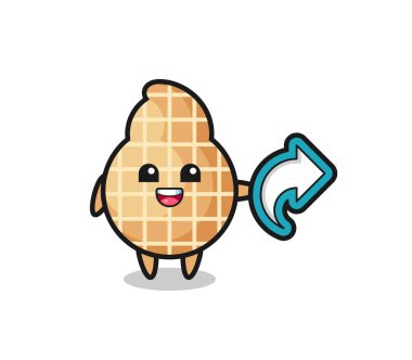 Şirin yerfıstığı sosyal medya paylaşımı sembolü, şirin tasarım