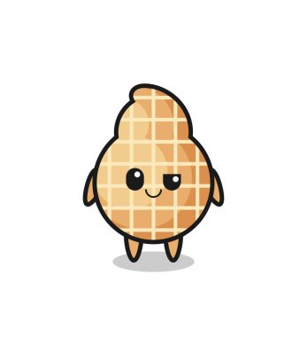 Kibirli bir ifadeyle tatlı bir tasarımı olan yerfıstığı çizgi filmi.