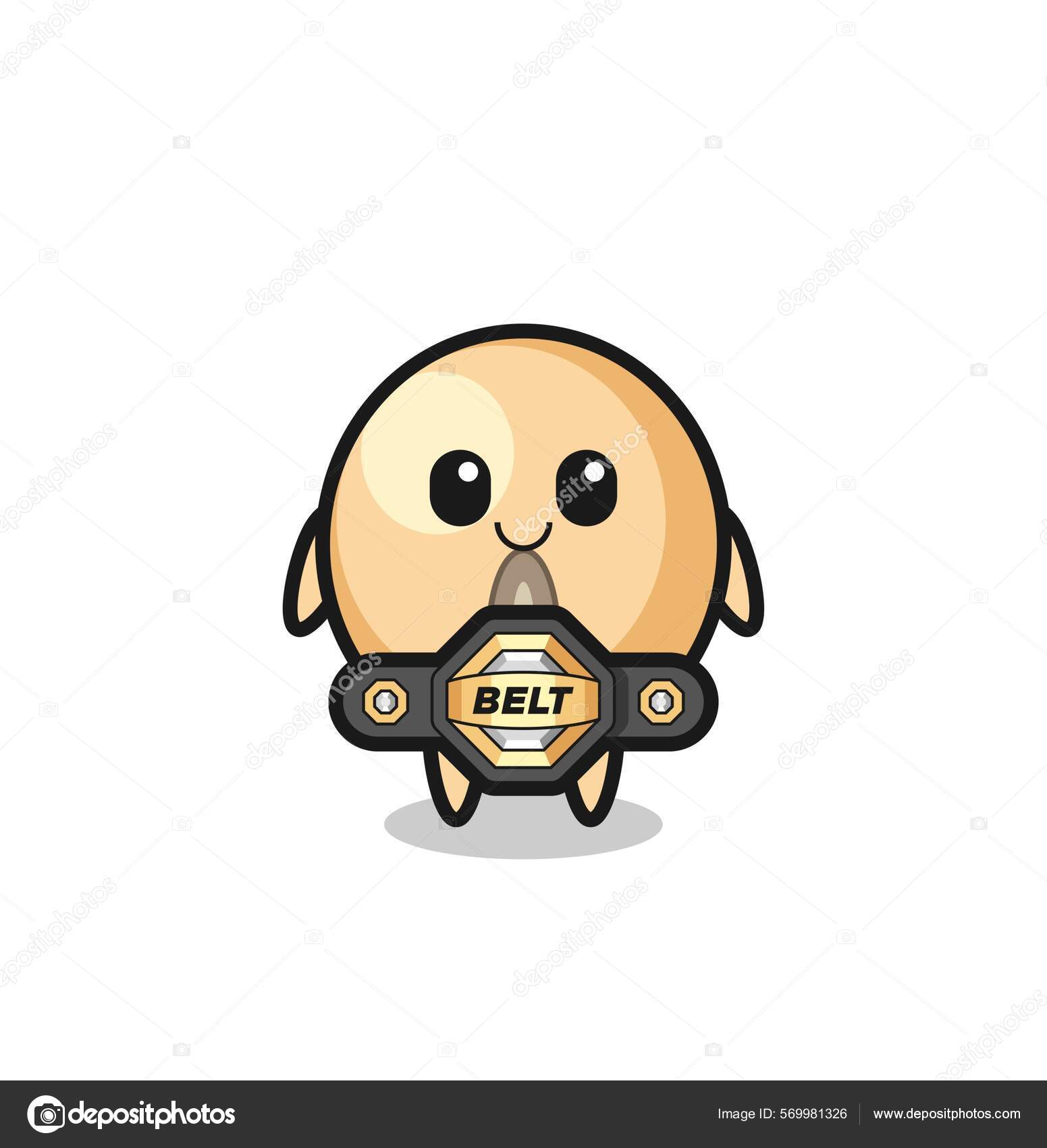 Lutador Mma Soja Feijão Mascote Com Cinto Design Bonito Vetor de  ©heriyusuf.rap@gmail.com 569981326, image size:1551x1700