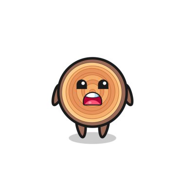 Özür dileyen bir ifadeyle ahşap desenli resimleme, özür dilerim, şirin tasarım.