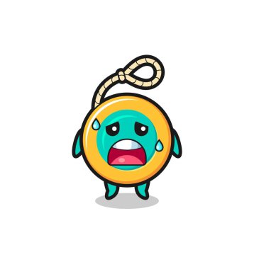 Yorgunluk karikatürü, şirin tasarım.